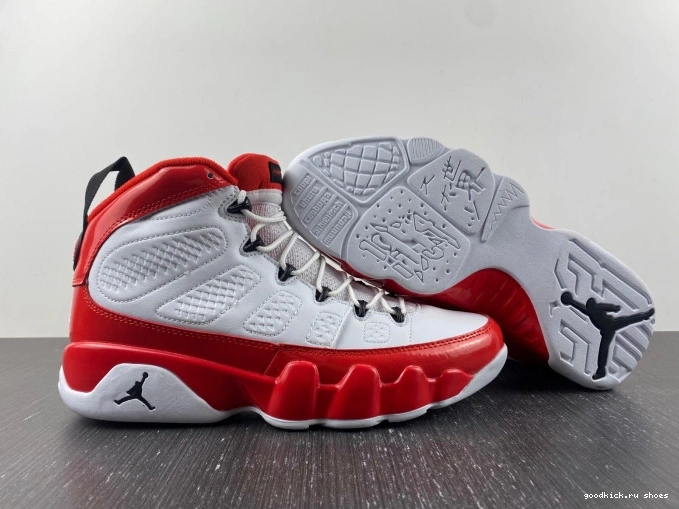 Cheap Gym Jordan 9 302370-160 Red Air Retro White 0712